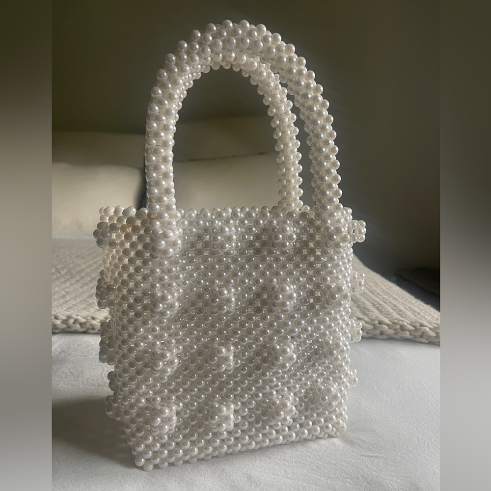 Pearl clutch bag